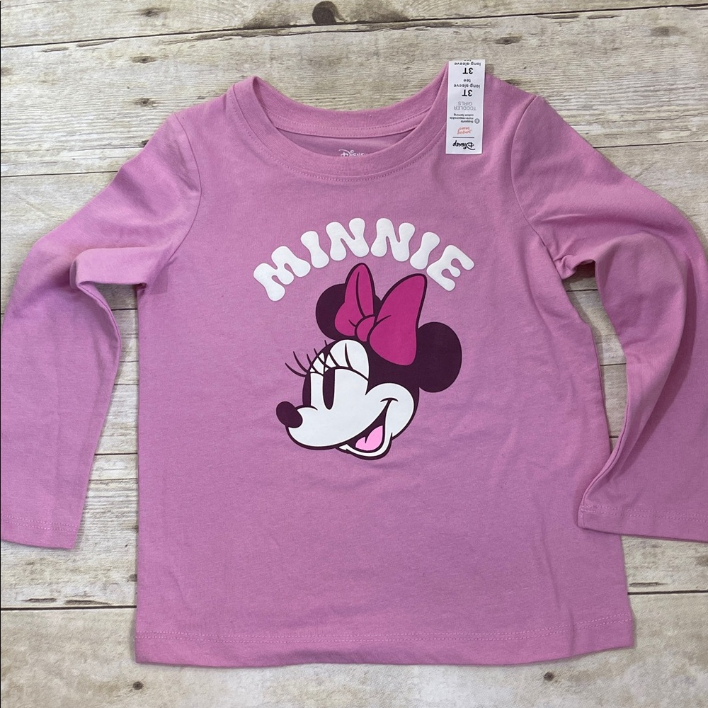 Minnie Mouse Long Sleeve Tee 3T - Picture 2 of 5